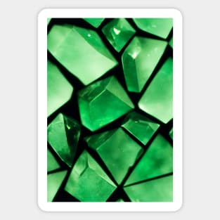 Jewel Pattern - Green Emerald, for a bit of luxury in your life! #4 Sticker